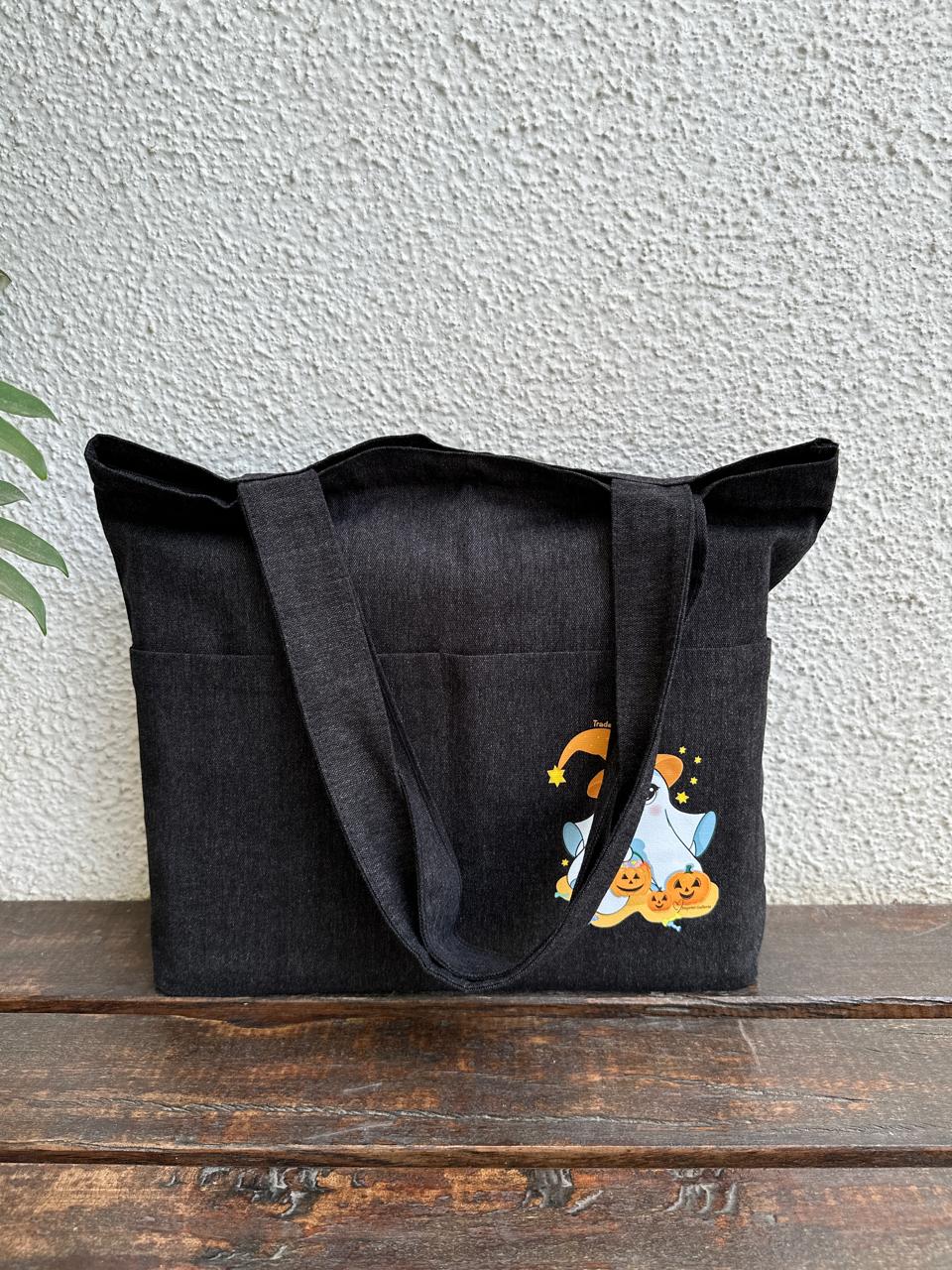 Horizontal Halloween "Trade hugs for candy"| Jeans Black
