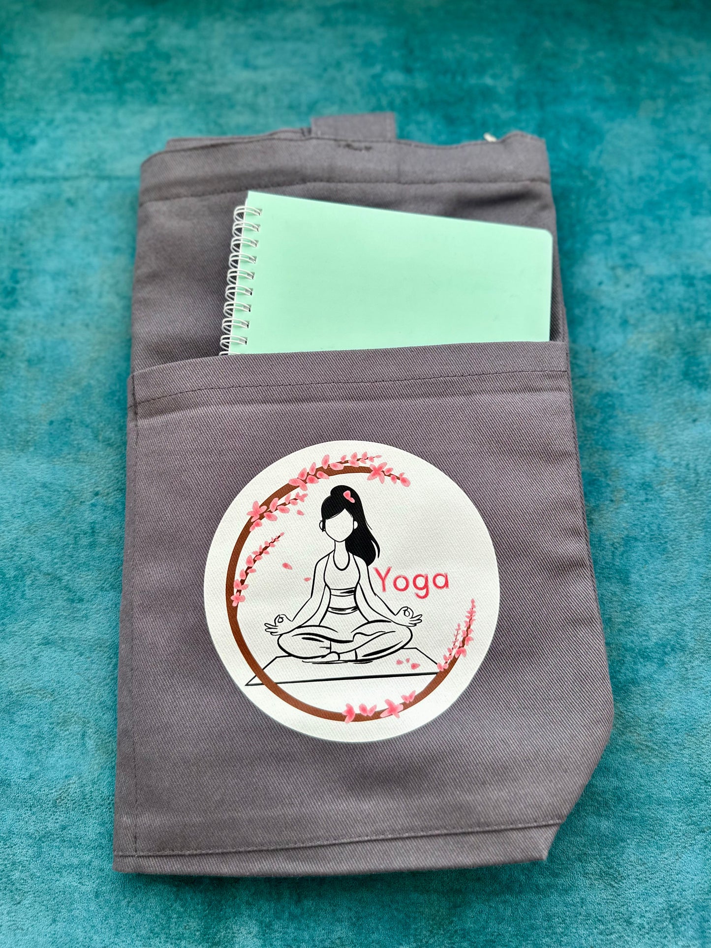 Horizontal yoga Tote bag| Twill Cotton