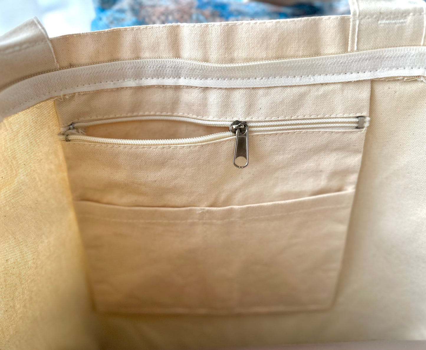 Canvas| The darling Bow Pink | Horizontal tote bag