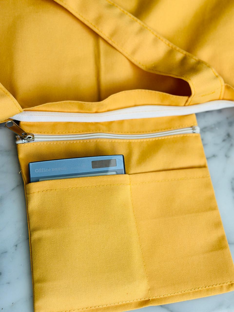 Sleep is Necessary Yellow Tote bag| Horizontal